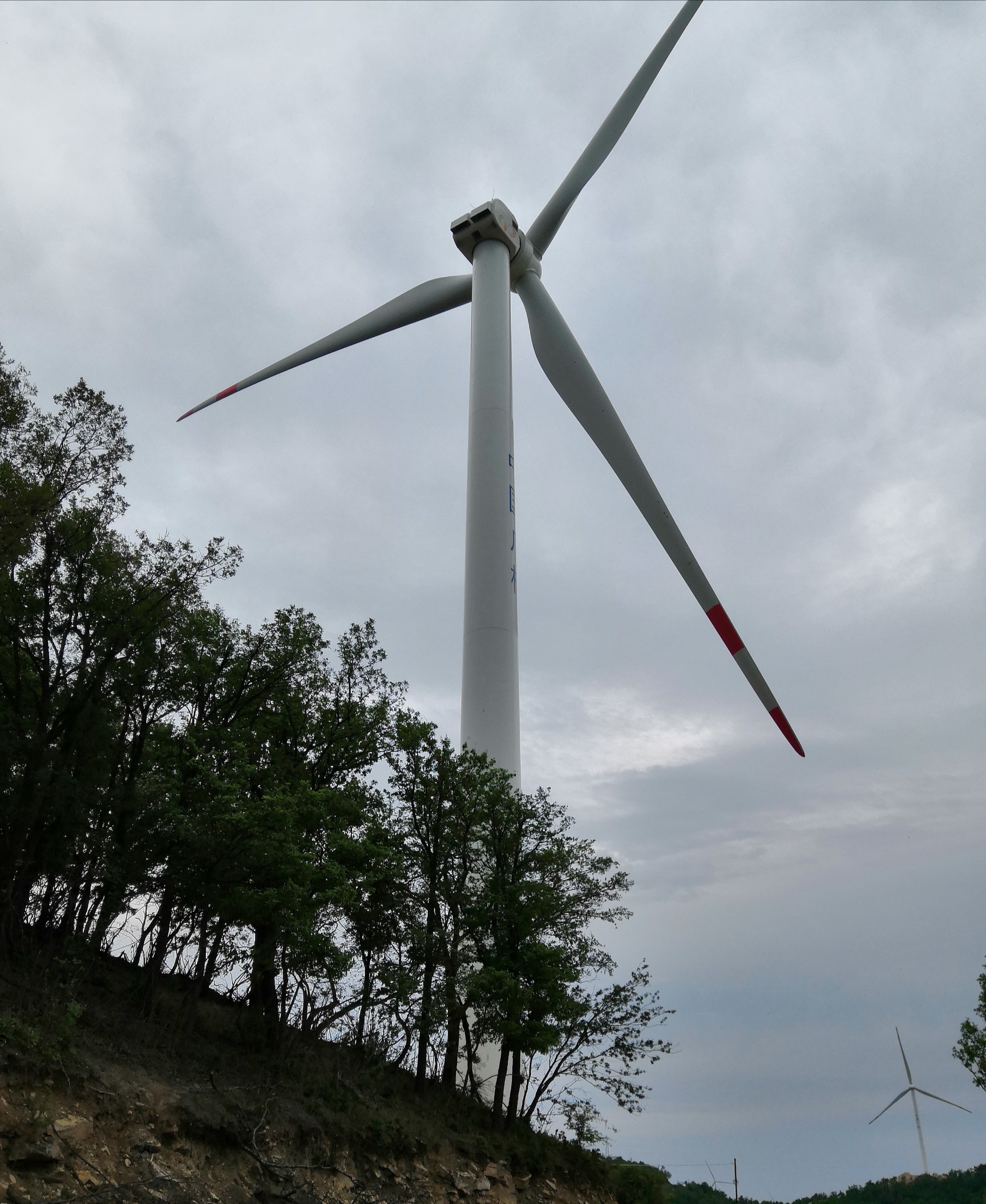 《游览交口县棋盘山风力发电场》 (一) 昂首挺身矗若磐,如林列阵棋盘