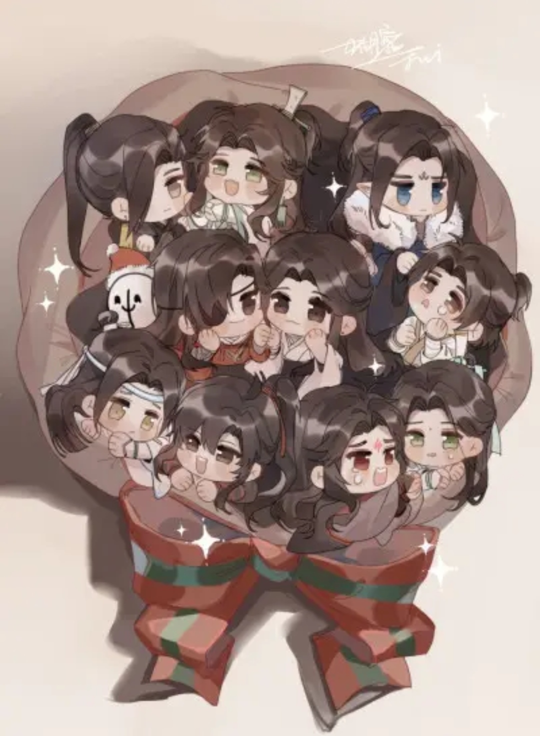 墨家三宝腻!可爱不?(////)