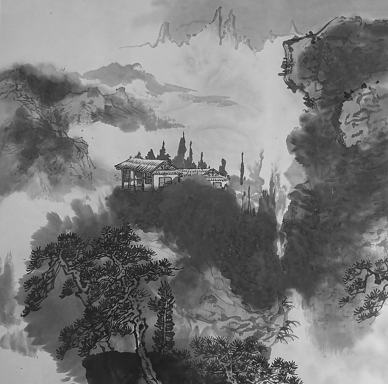 范德俊山水画欣赏