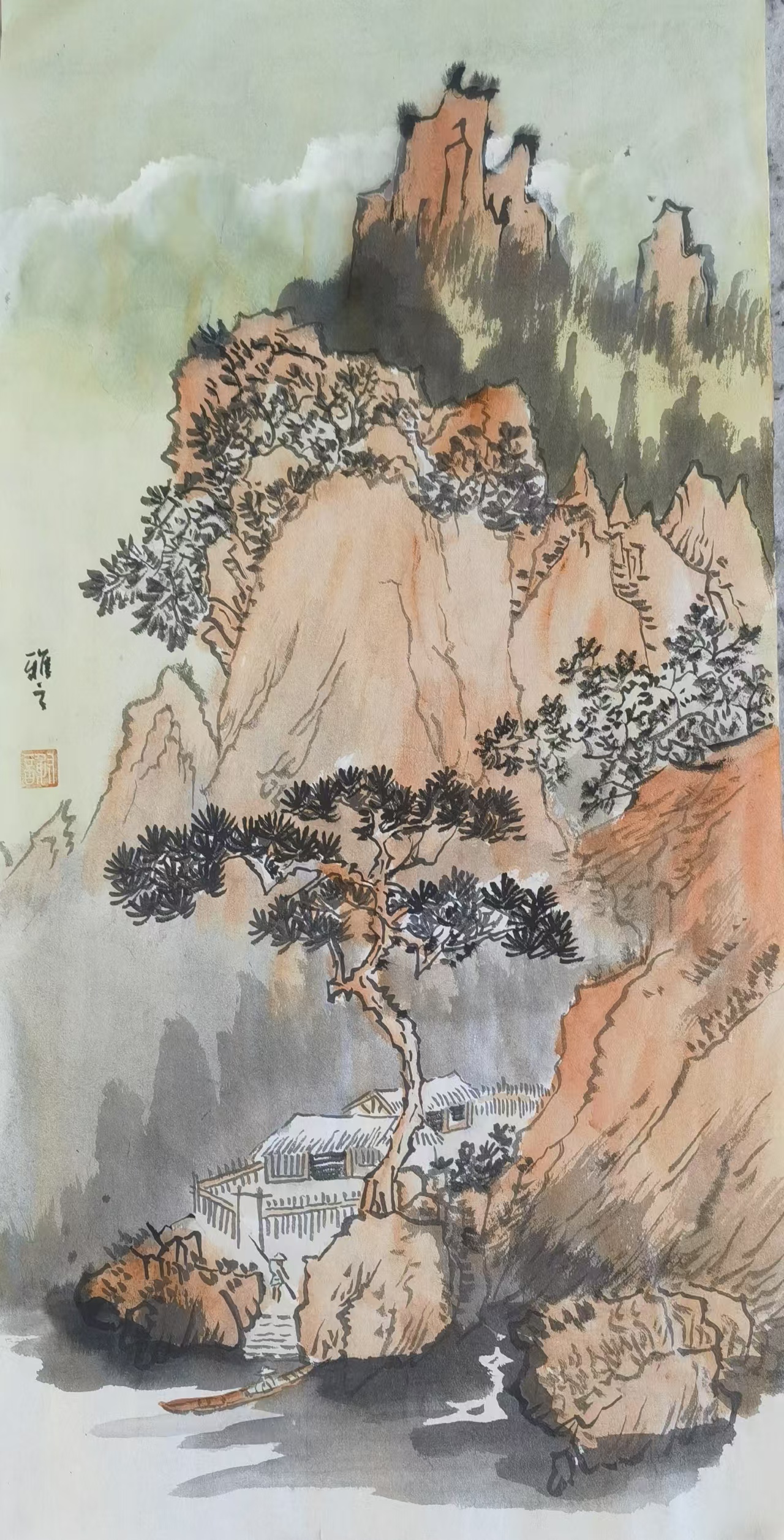 谢雅之,女生于1967年河北人,现居北京,当代著名山水女画家