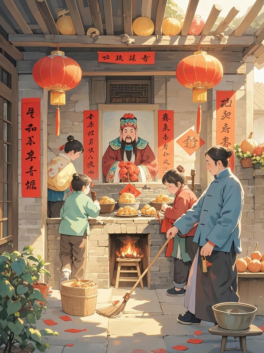 北方小年通常在农历腊月二十三,又称灶王节