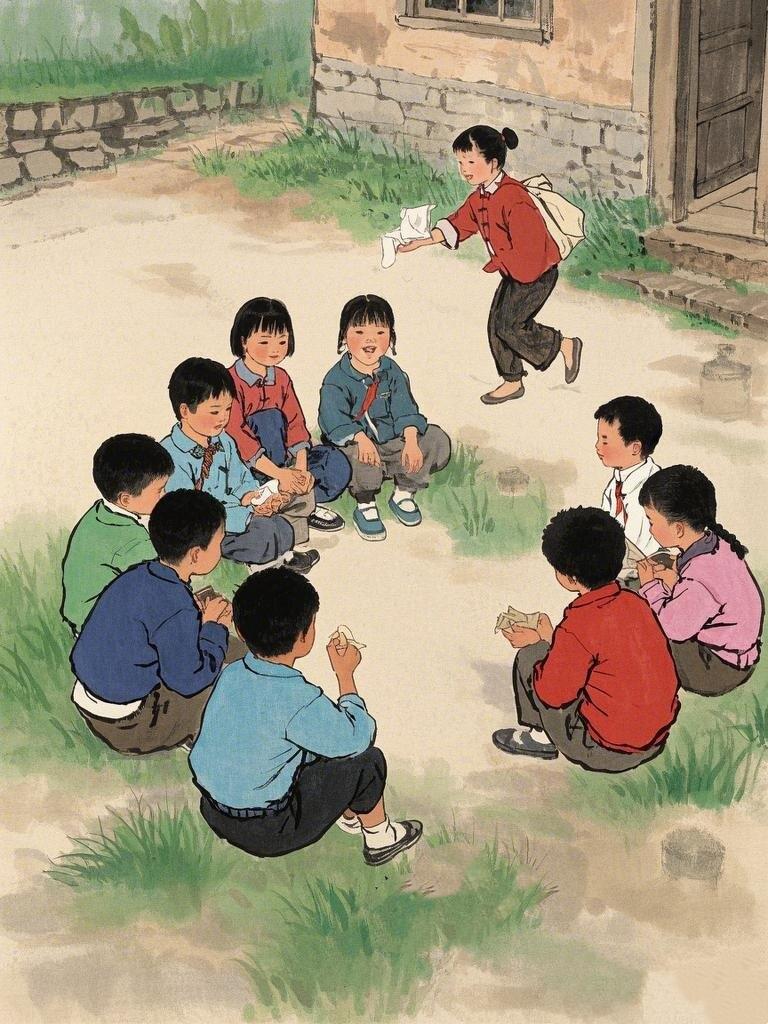 回忆八九十年代八九十年代农村学校操场儿童玩耍怀念童年游戏大全图片