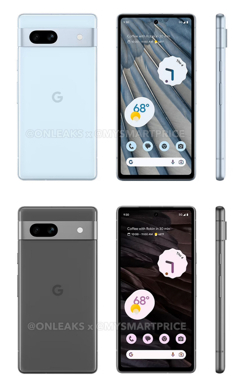 小屏加原生案主系统,谷歌pixel 7a新机配置曝光,背面颜值挺高但正面