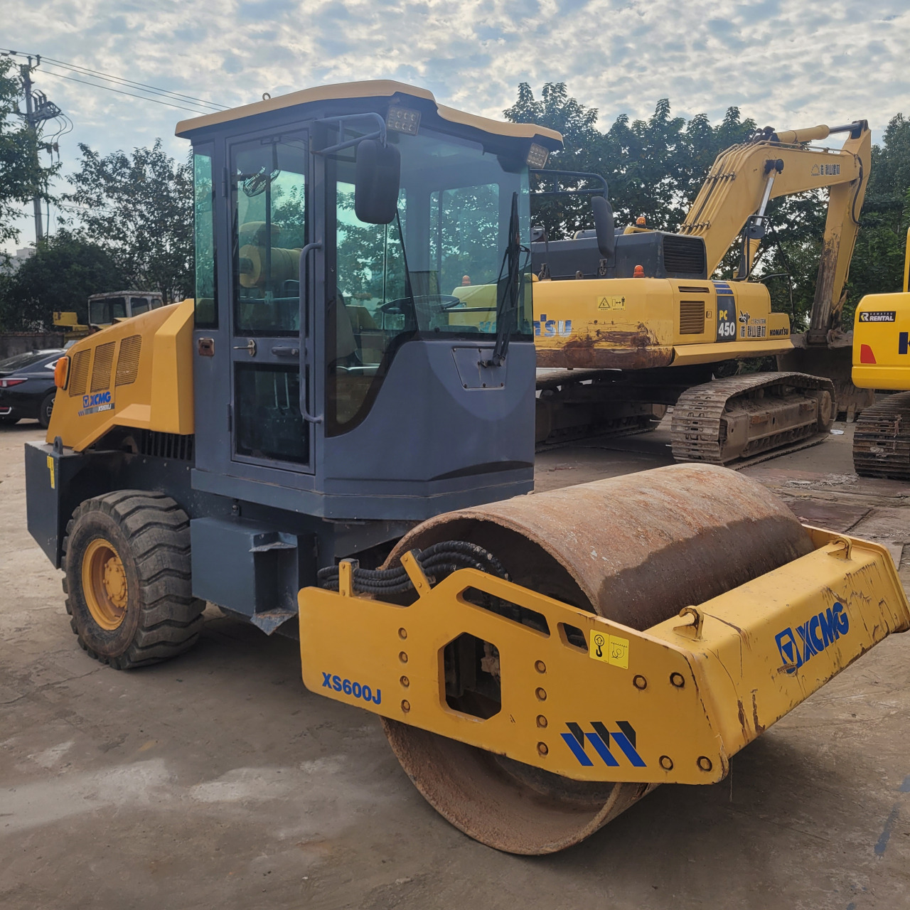 徐工6吨振动压路机二手小型压路机交易市场