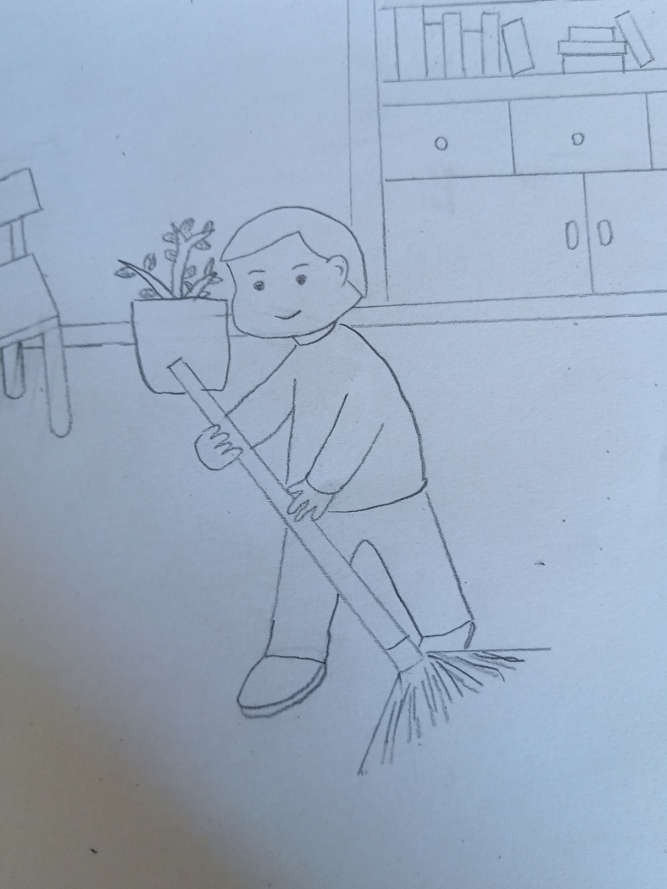 扫地的人简笔画[滑稽][滑稽][滑稽]