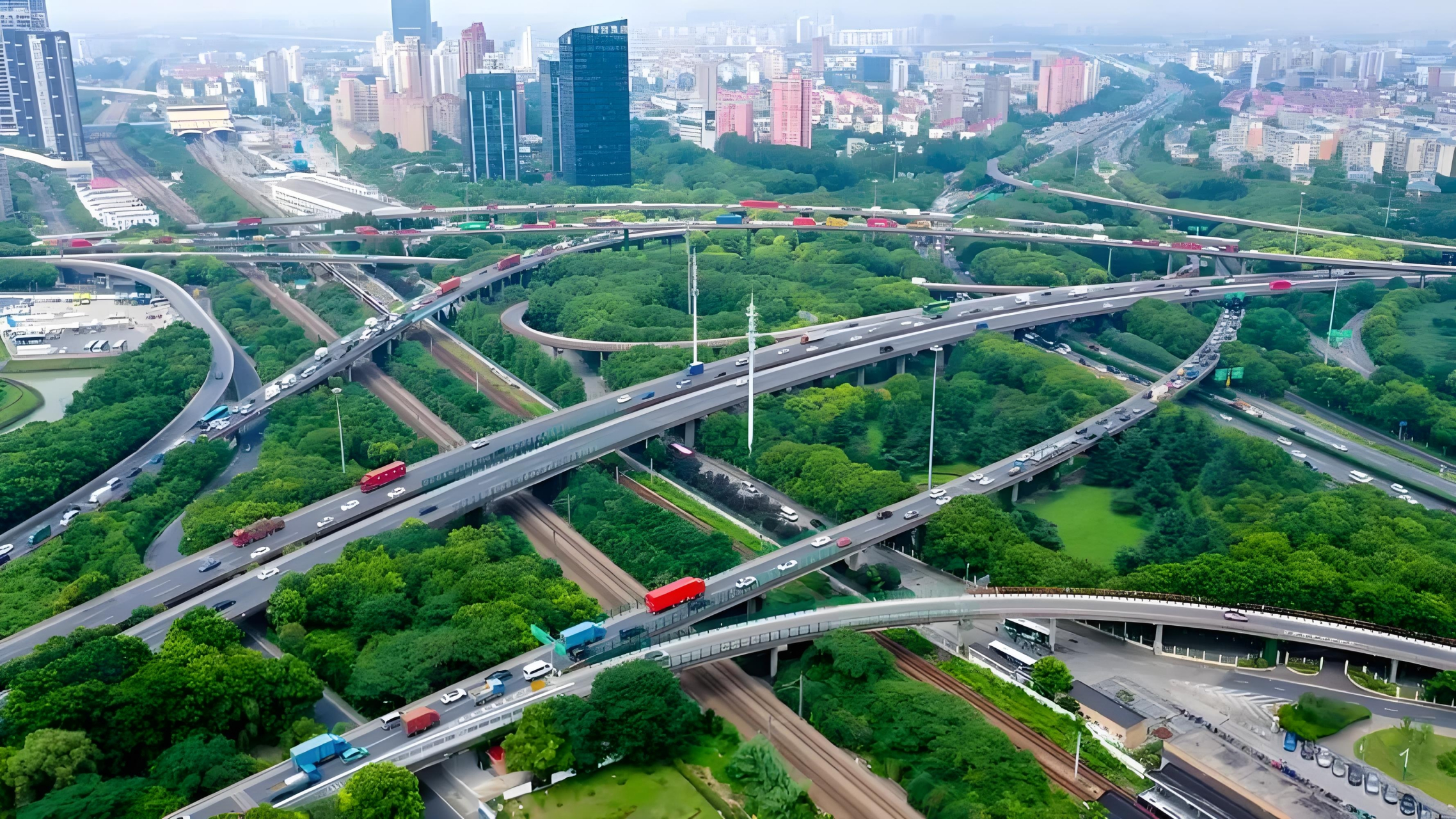 中国十大立交桥排名,最大的居然有5层,20条匝道: 1,重庆黄桷湾立交桥