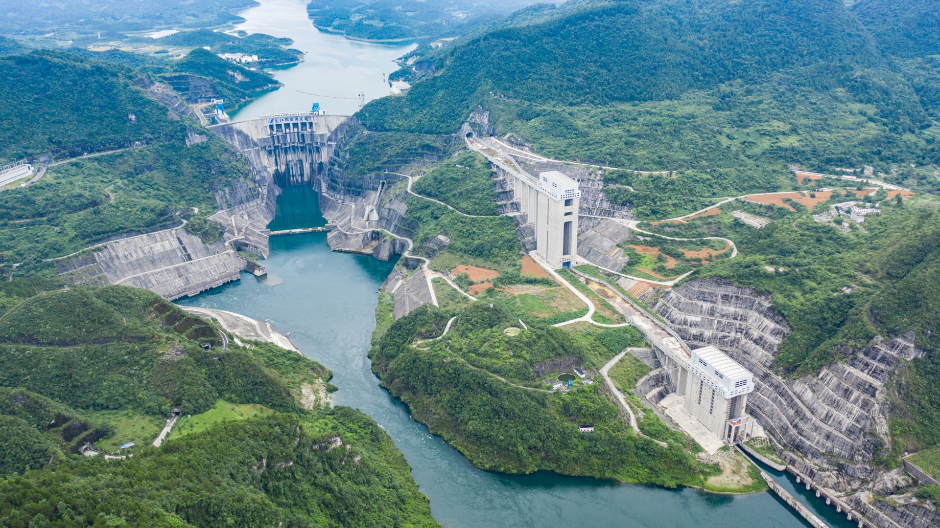 沙湾铜街子水电站图片图片