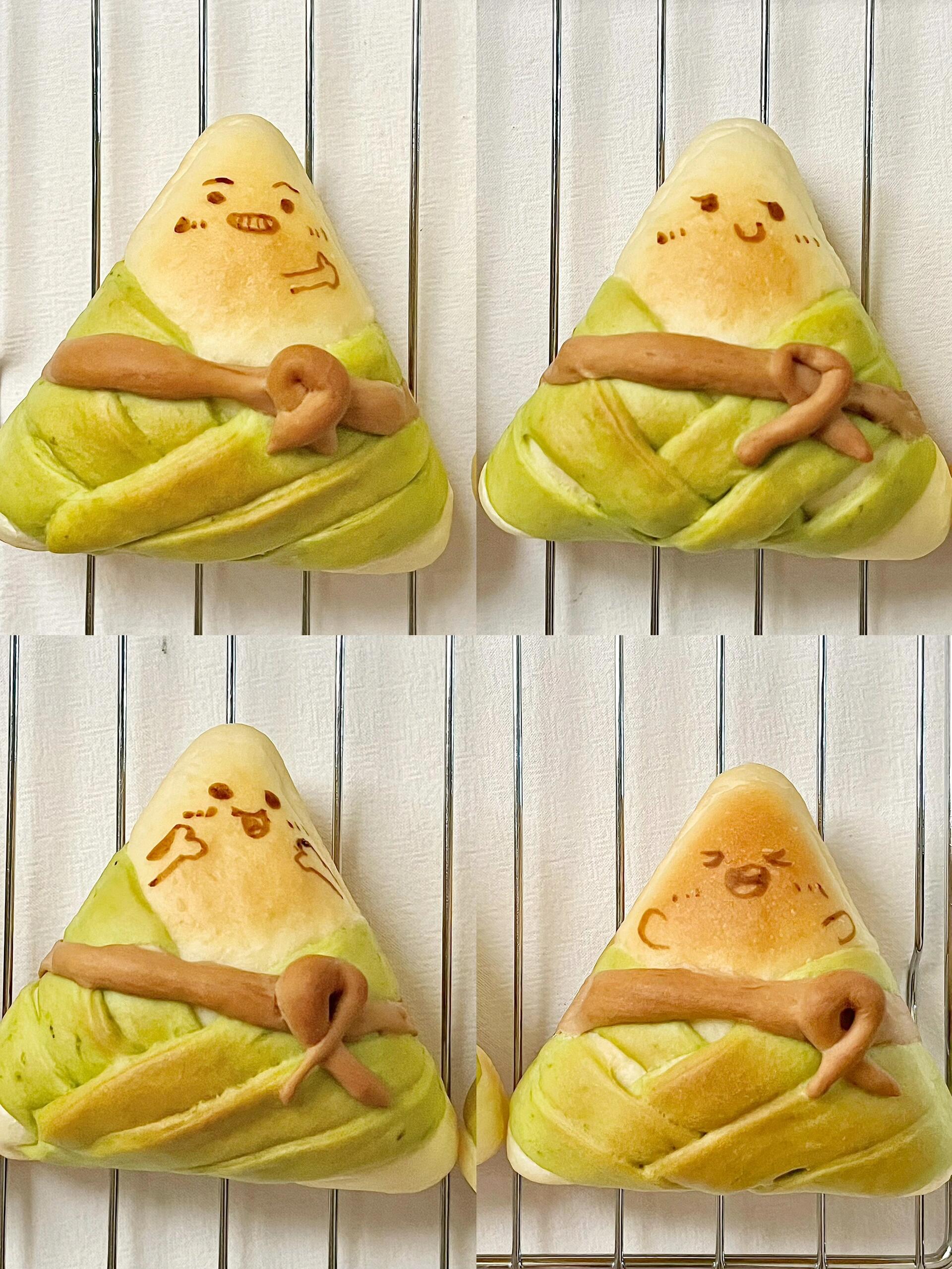 简单又好做的粽子面包,赶紧做起来