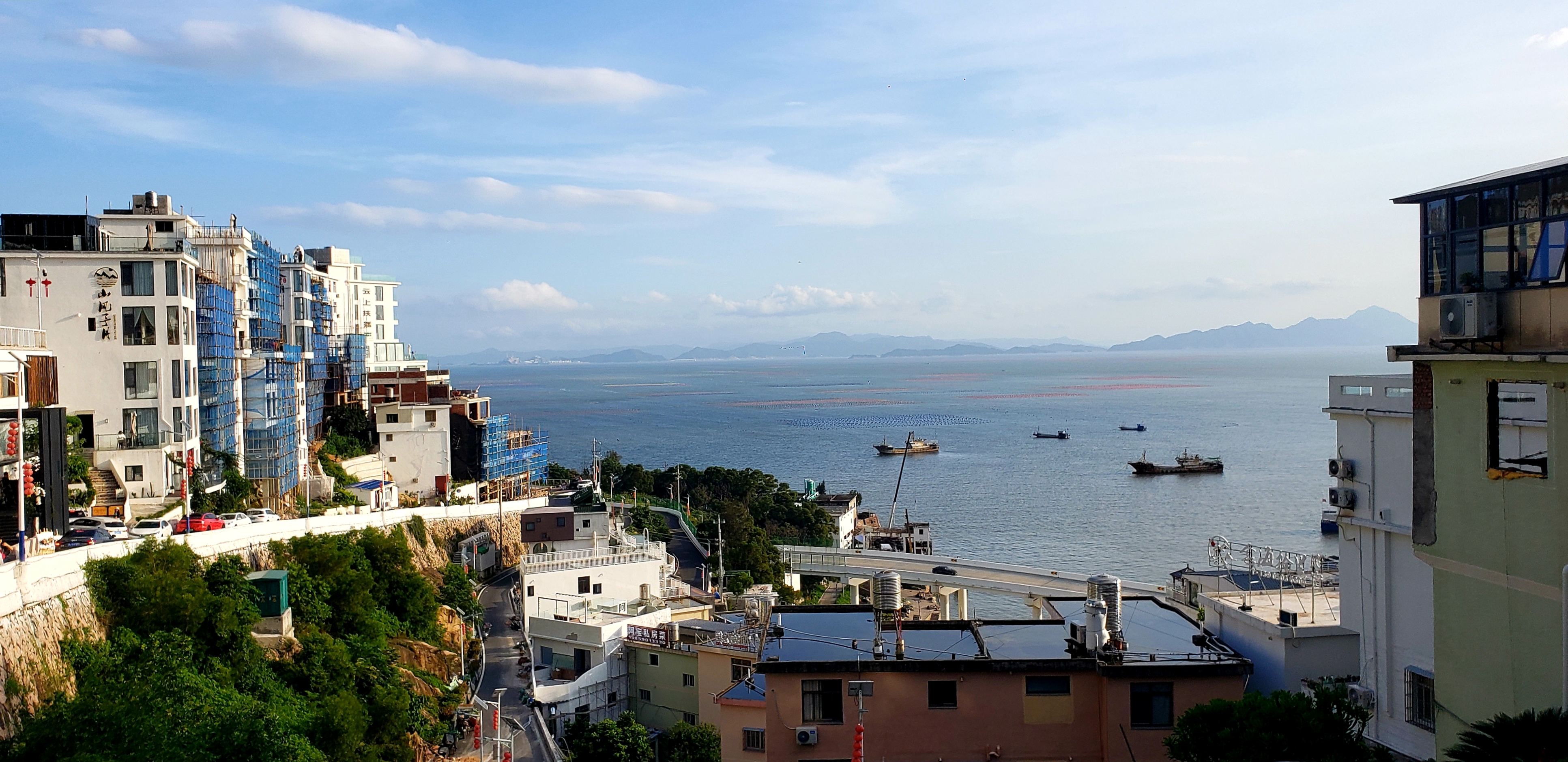 霞浦三沙镇东壁村之七,动图集:昨天的落日动图集,金色夕阳,洒满海面