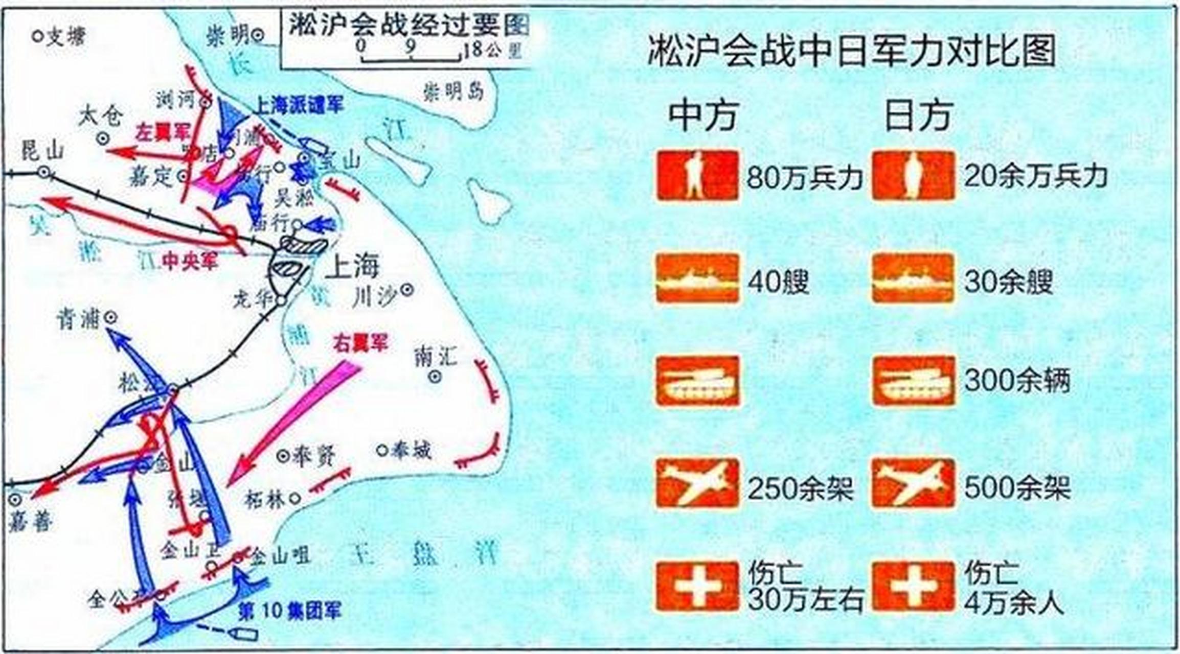 淞沪会战地图图片
