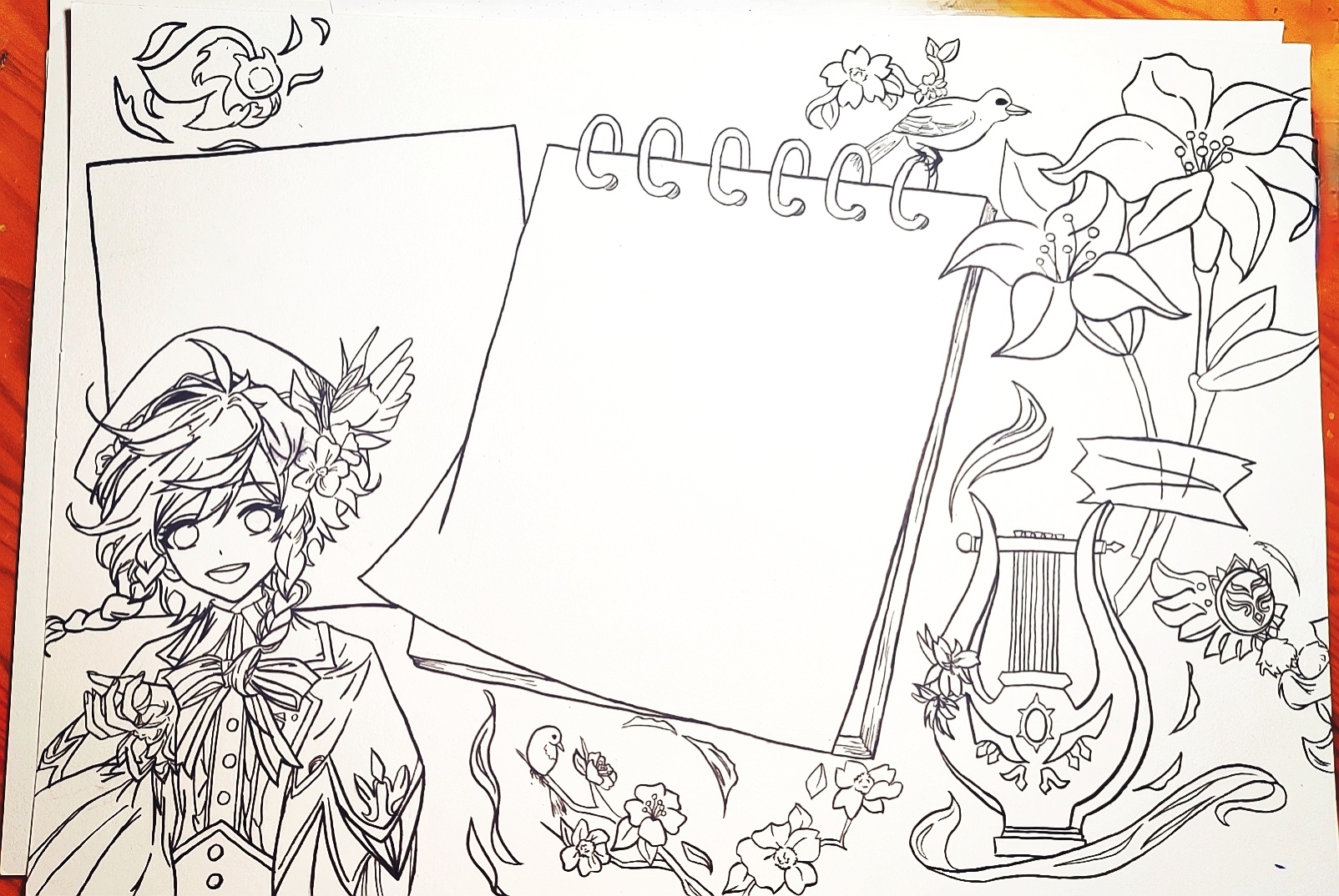 花了好长时间#温迪手抄报