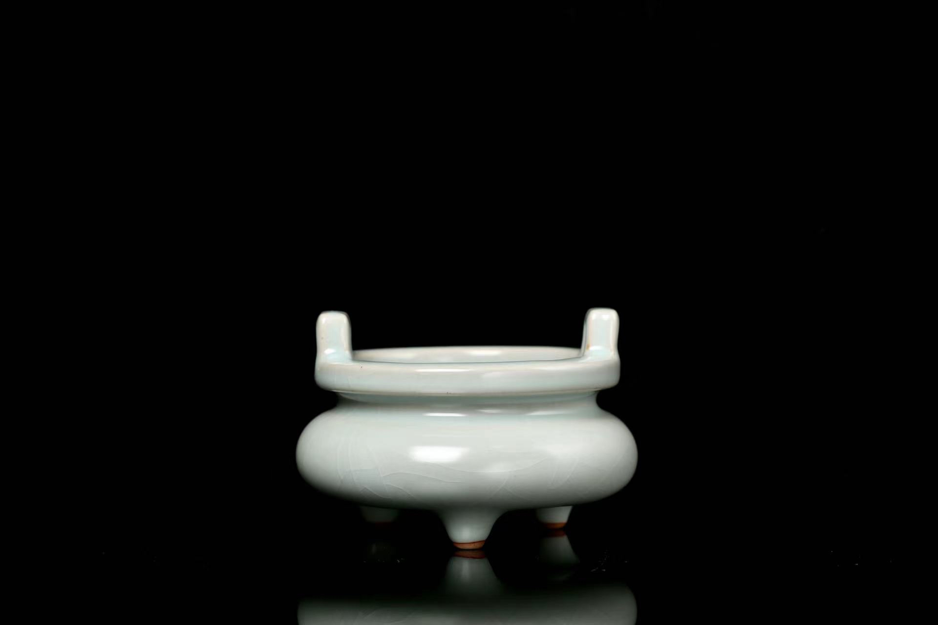 晓芳窑# 晓芳窑汝窑天青釉香炉