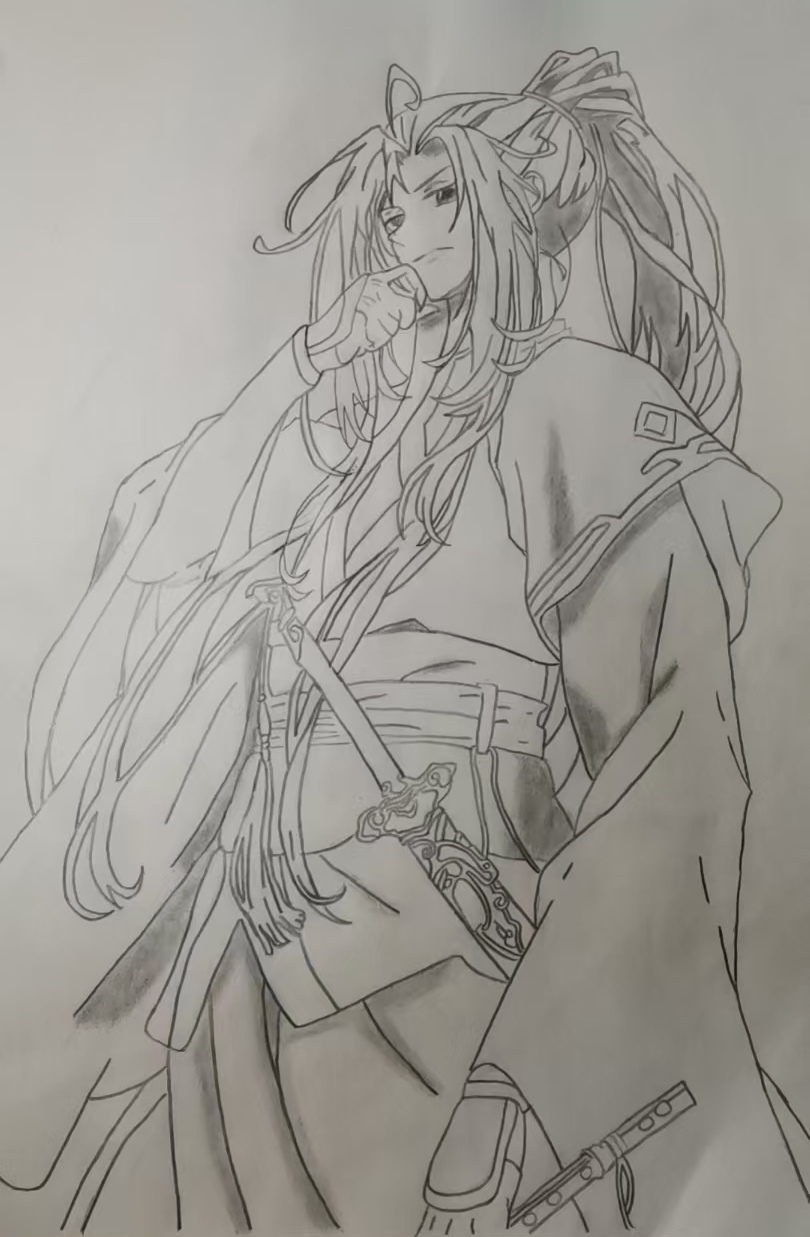 画了一晚上的魏无羡