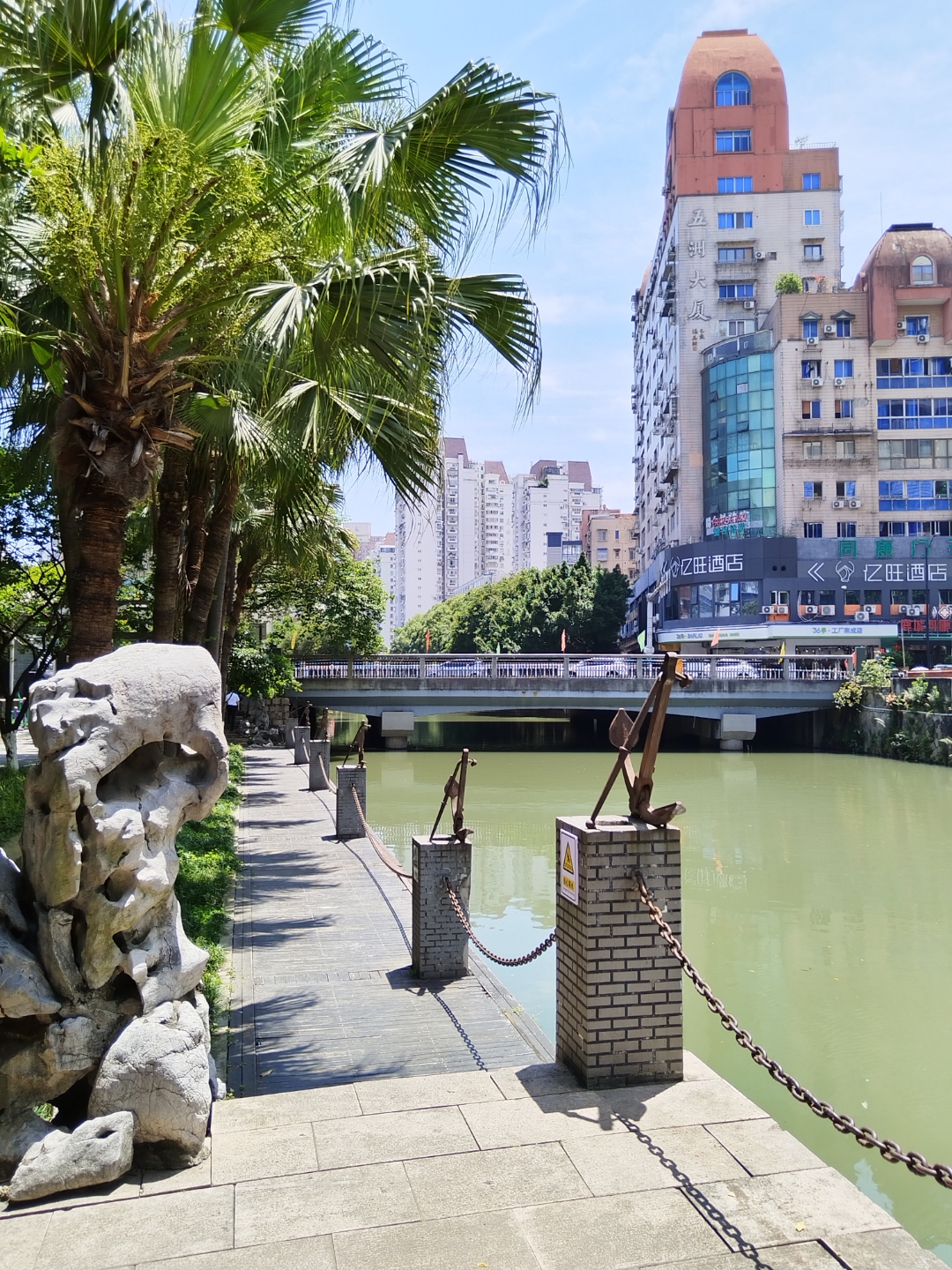 04温州人民路骑行风景92,水上巴士交通游览通行时间.