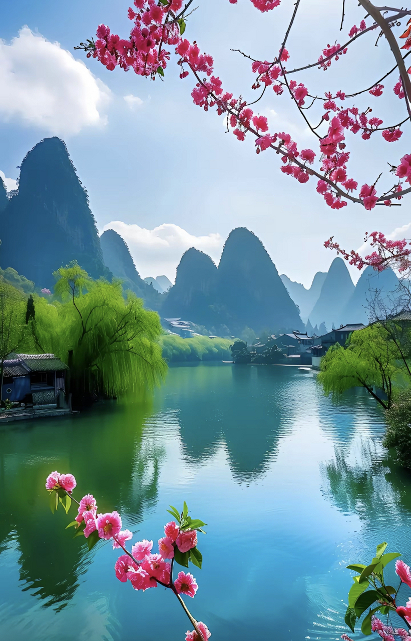 远离城市的喧嚣寻找最美的山水风光#治愈系风景# #大自然