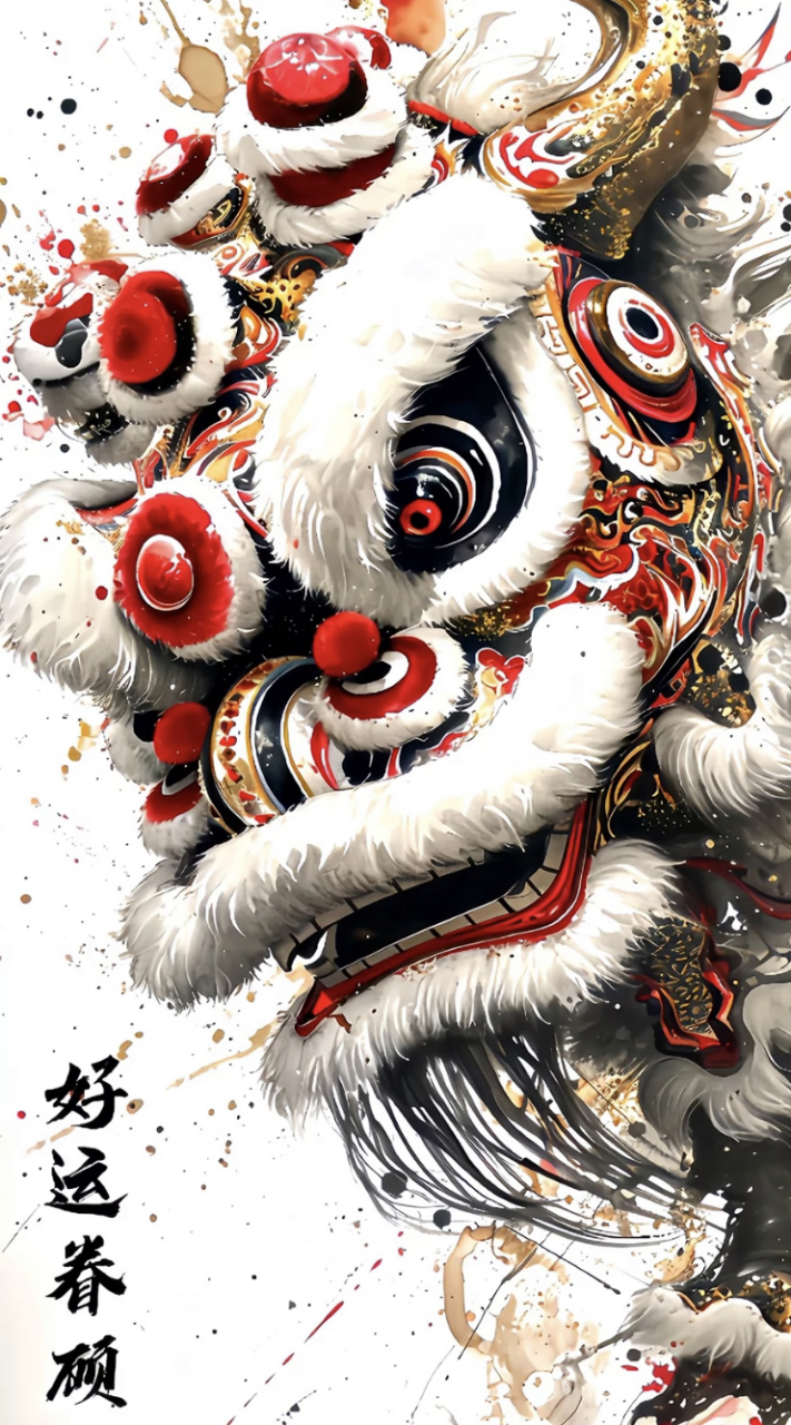 国潮风壁纸分享:国潮风华,演绎现代雅韵#壁纸# #分享# #治愈