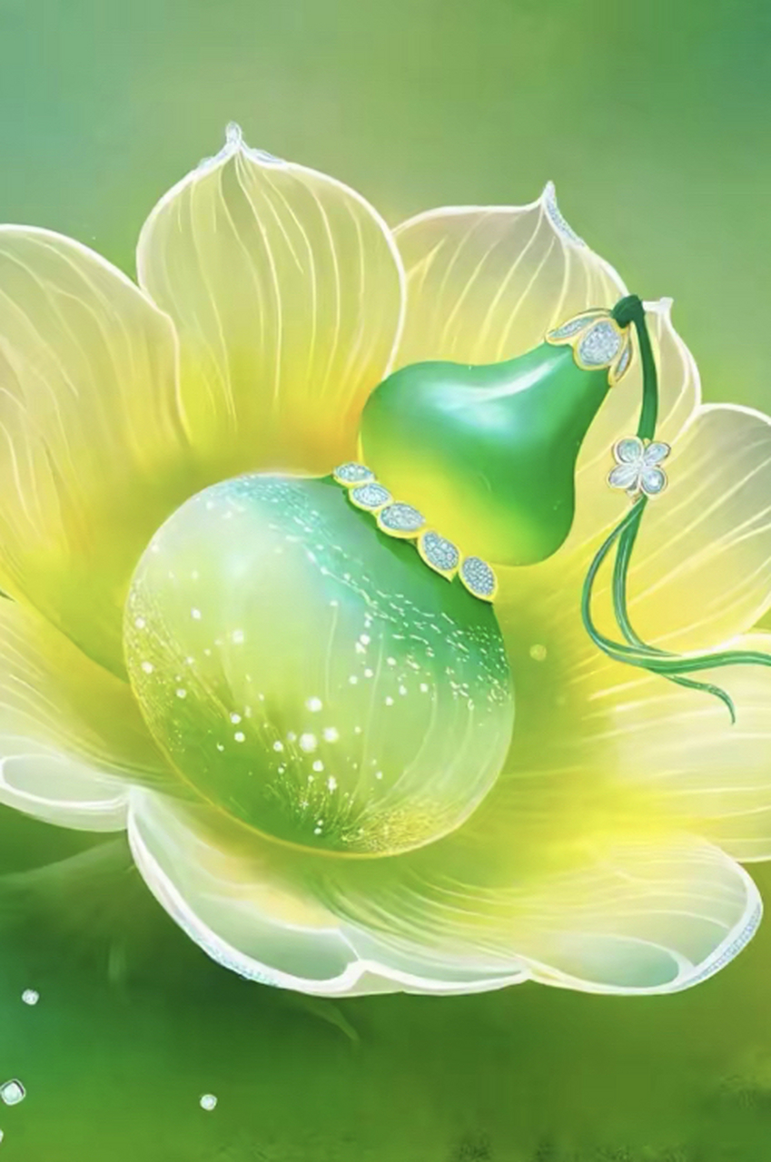送你宝葫芦,装满好运和财富,愿你福禄双至,幸福健康#壁纸# #祝福
