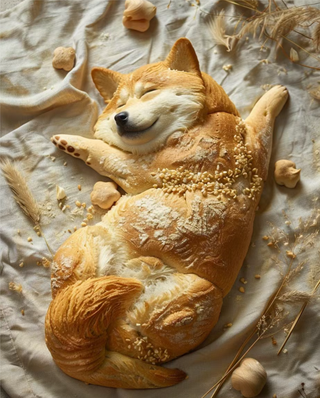 昨天去楼下的蛋糕店买蛋糕,看见她们做得小狐狸形状的面包,形态各异