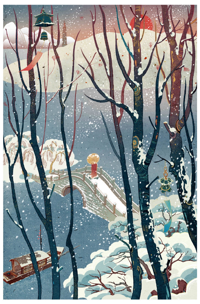 9张唯美中国风插画,一股浓浓的中国韵,大家觉得怎么样?