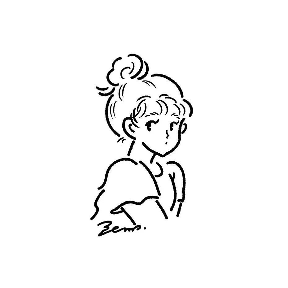 这是我见过画人物最简单的简笔画了,寥寥几笔就画出来了,很可爱