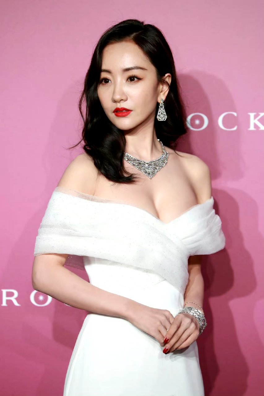 杨蓉白色抹胸裙#杨蓉