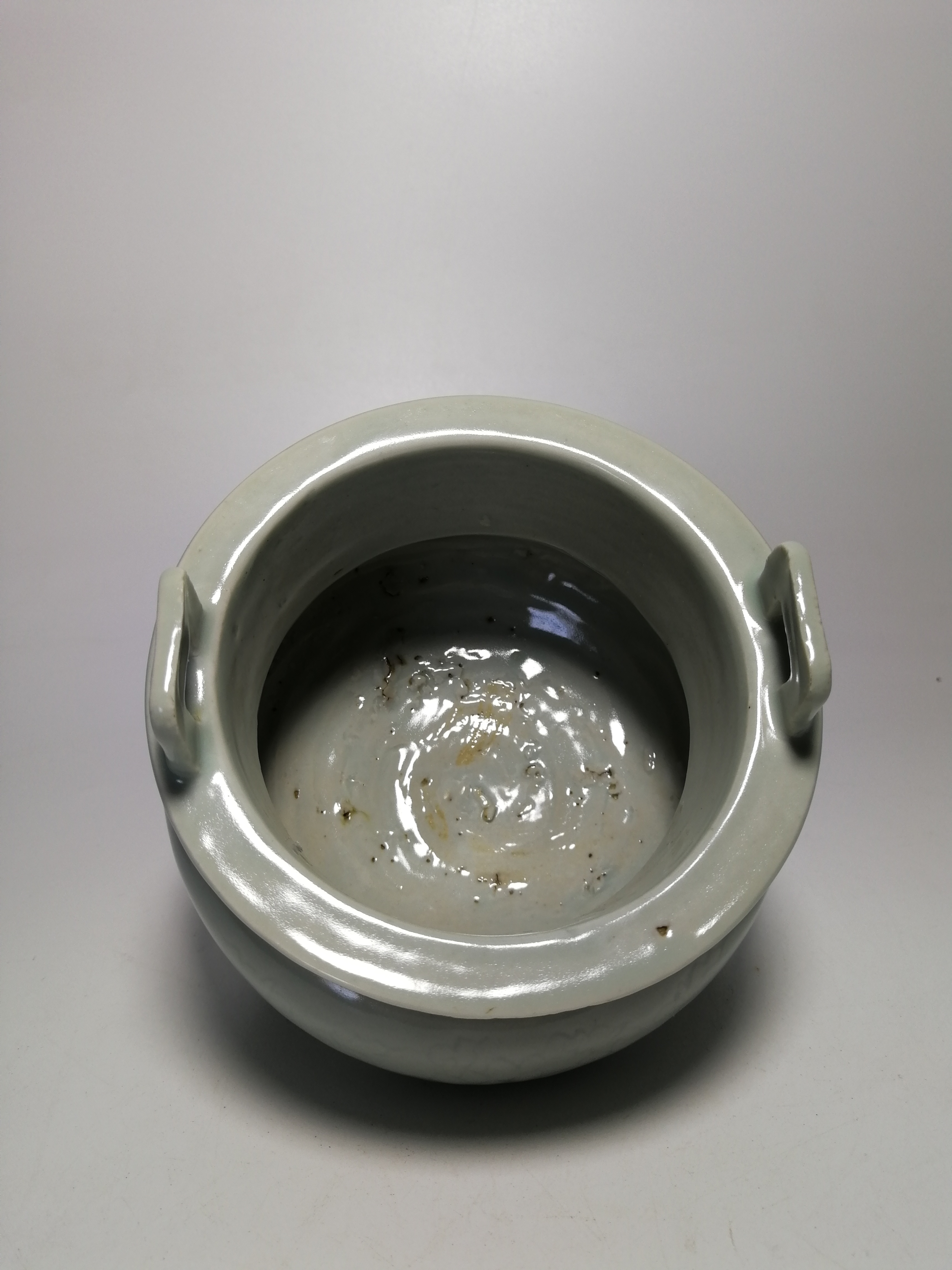 宋代青白釉刻花卉纹香炉,实物非常漂亮!手感很好!#盘盘老物件