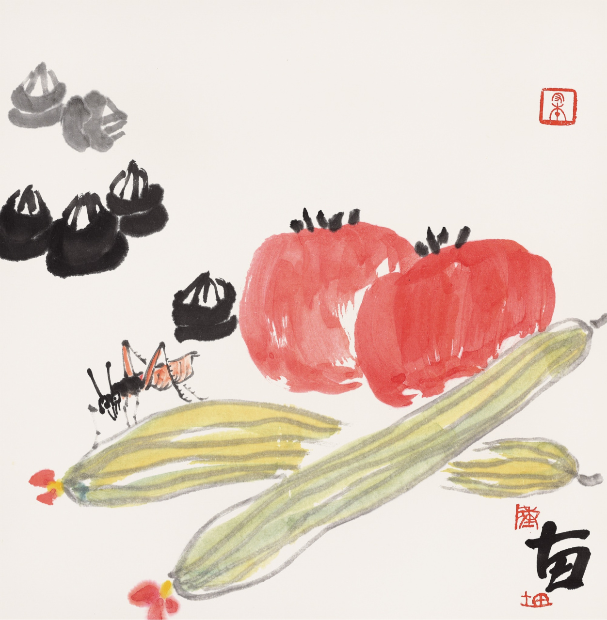 陈十田花鸟画作品欣赏(二)  【谈中国画的雅与俗】/陈十田  我们在