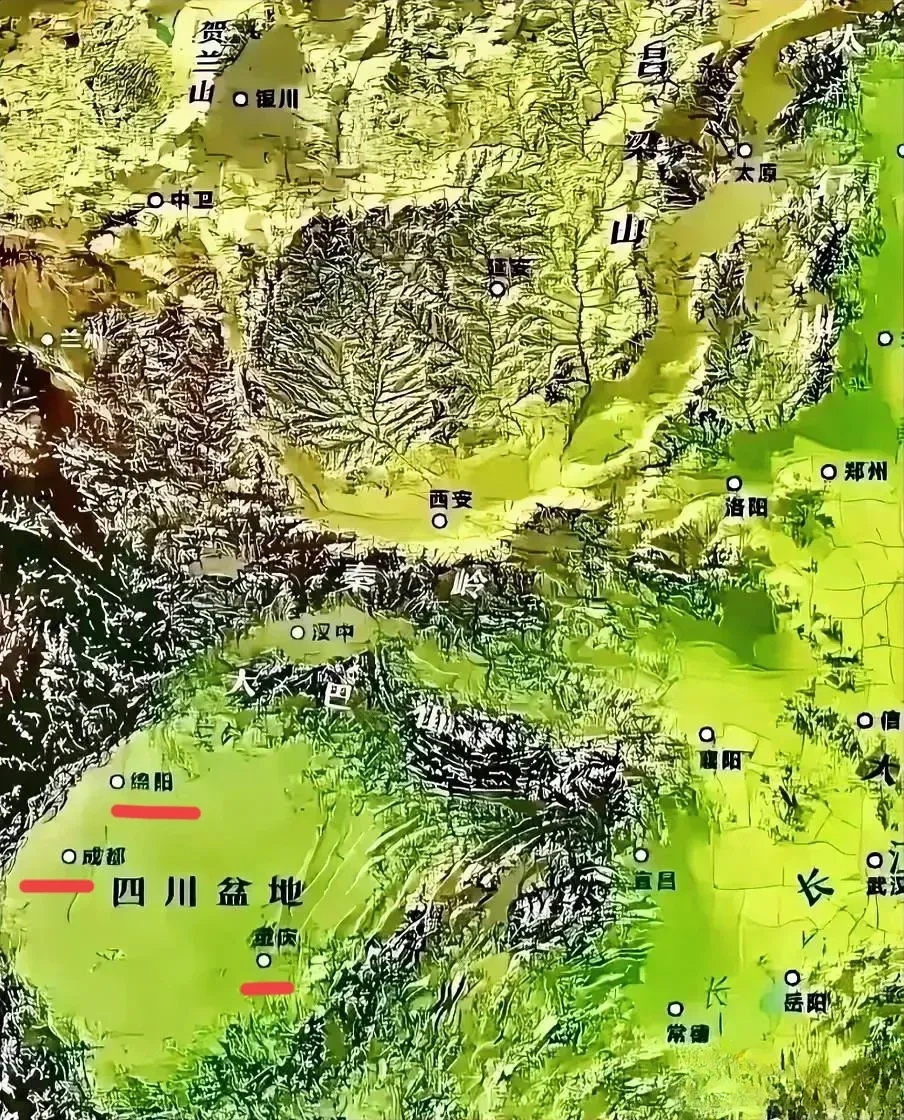 这叫做先入为主,可能原来四川盆地就是一个大湖泊,而最早的城市是出现
