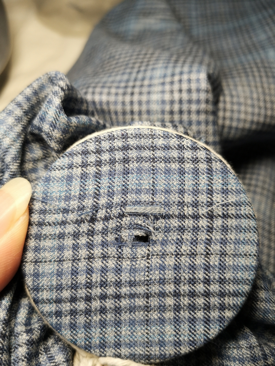 斜纹哔叽纹路织补效果图