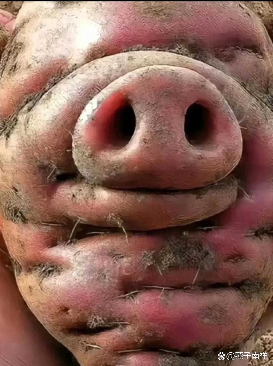 😮  这只泥猪简直是个艺术品,它的双眼炯炯有神,仿佛能说话似的