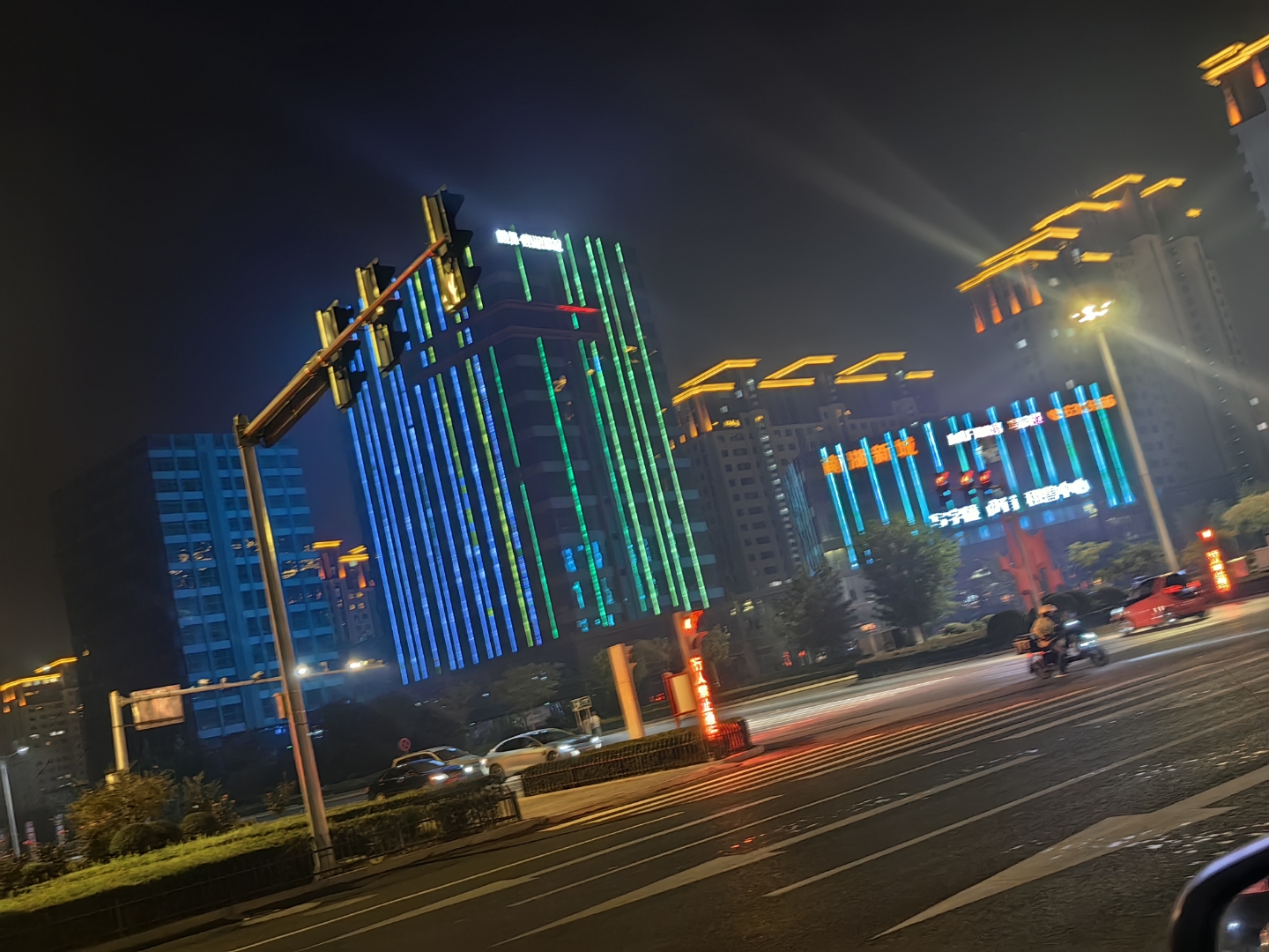 郓城写字楼南湖新城夜景