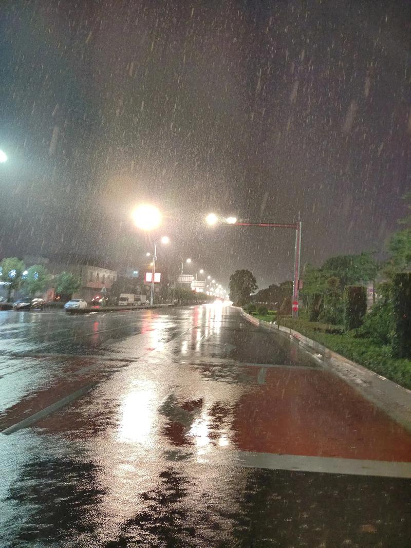 雨夜路灯下的伤感图片图片