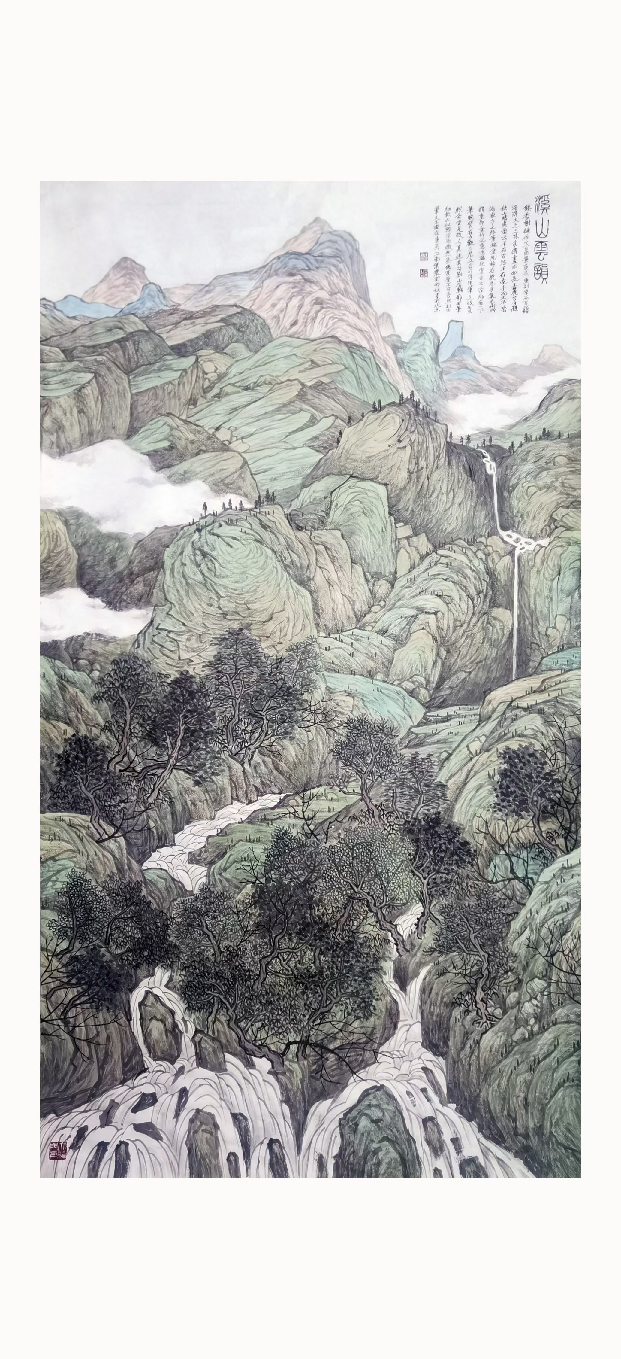 叶浓老师山水画作品