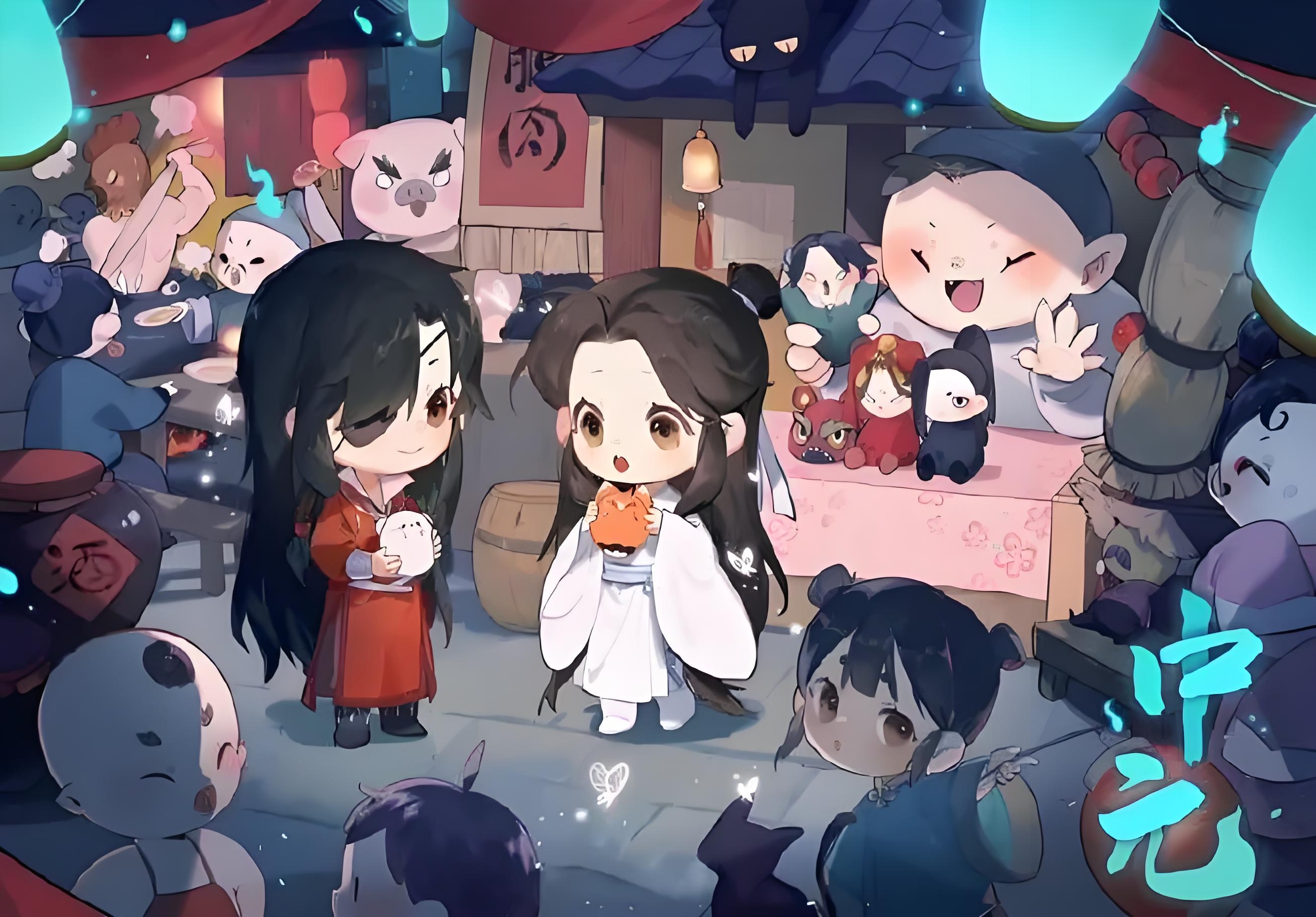 花怜q版真的可爱死我了![温暖][温暖][温暖]#天官赐福