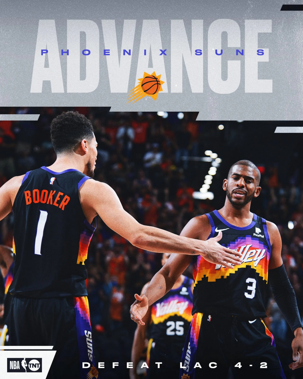 太阳自92-93赛季以后,第一次进入nba总决赛,首发控卫克里斯保罗本场41