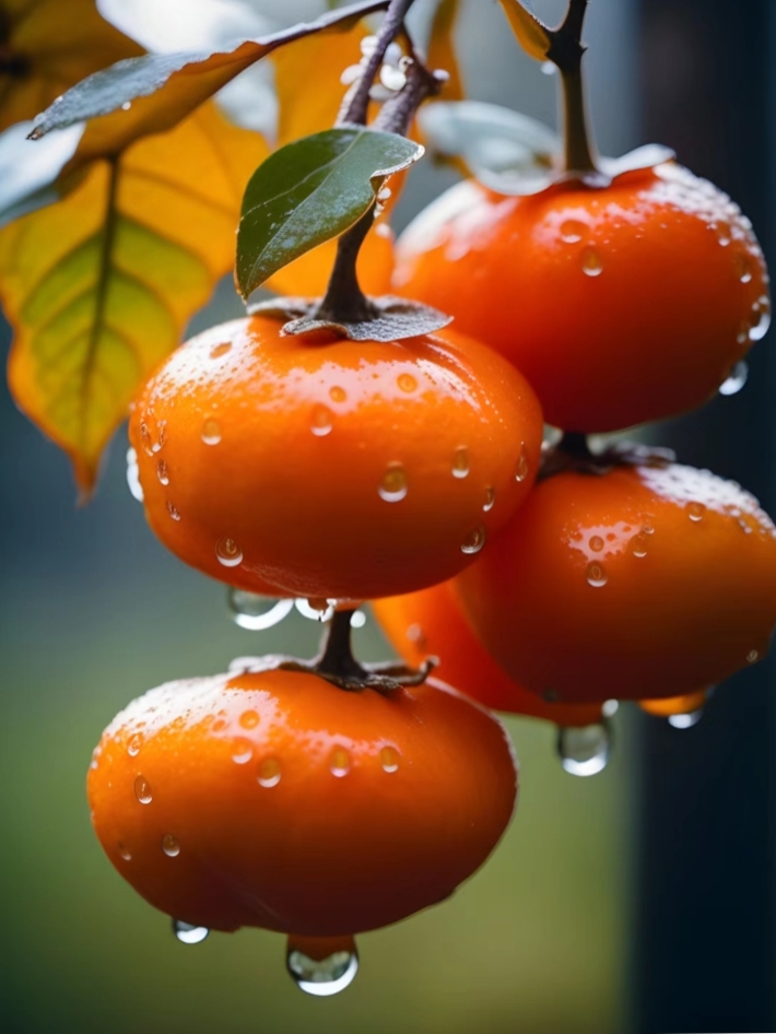 柿柿如意  抬头望去,满树的柿子宛如小灯笼,悬挂在枝头,橙色的外皮闪