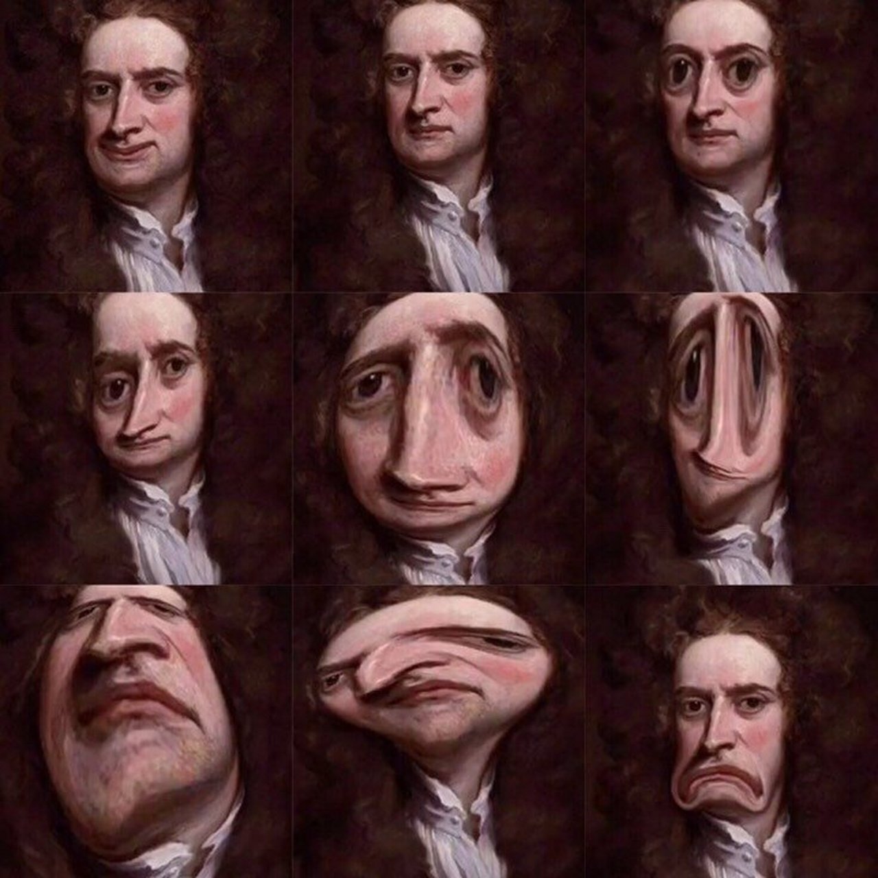 牛顿的九个表情.