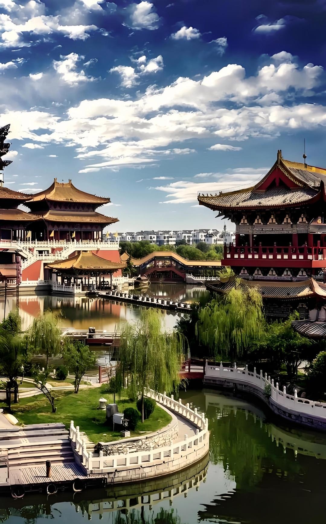 《清明上河图》为蓝本,再现了北宋都城汴京抵V菥暗 河南河南风景建筑