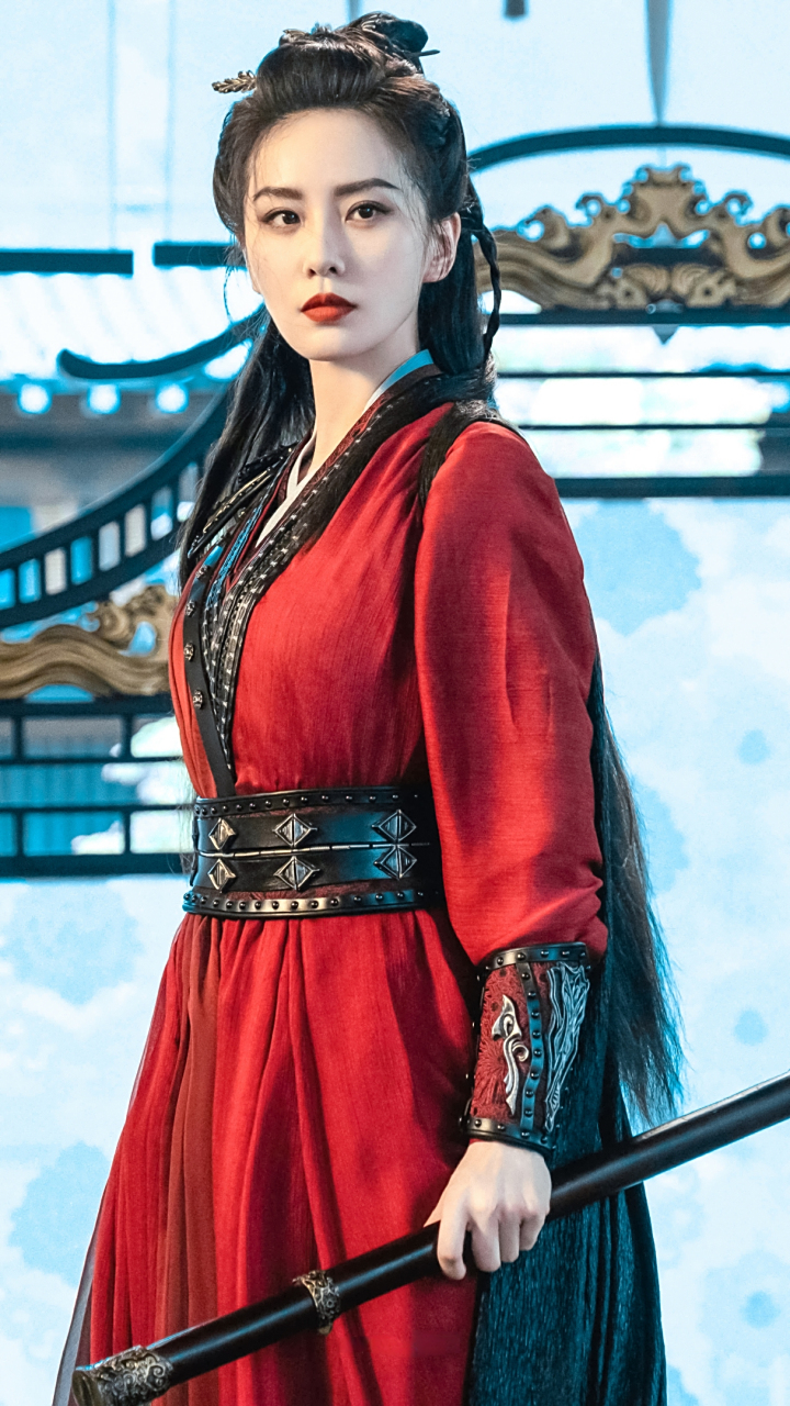 刘诗诗《一念关山》红衣女侠造型,巾帼不让须眉,侠女英姿飒爽