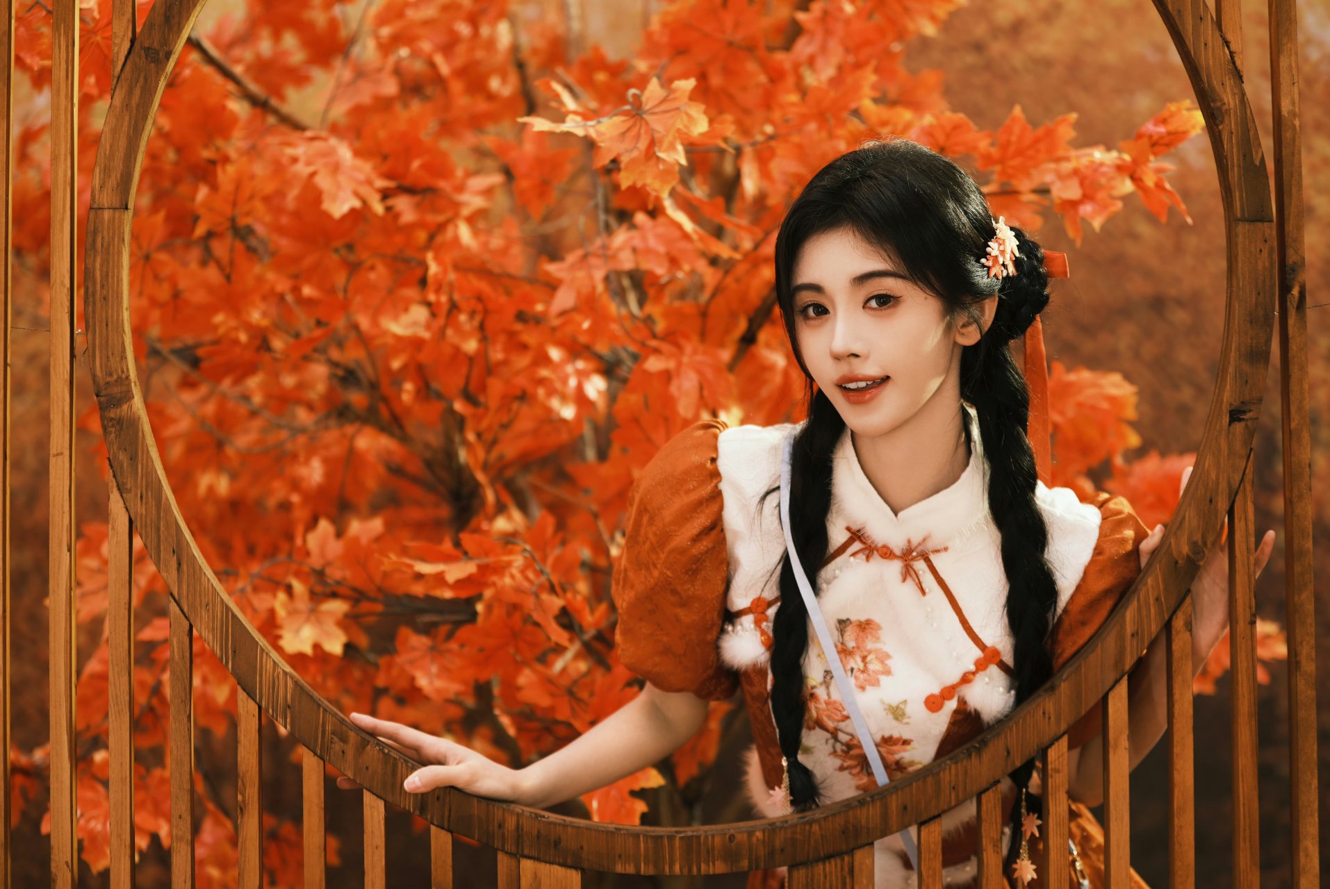 鞠婧祎双马尾甜美萌妹,好像动漫里的小姐姐!