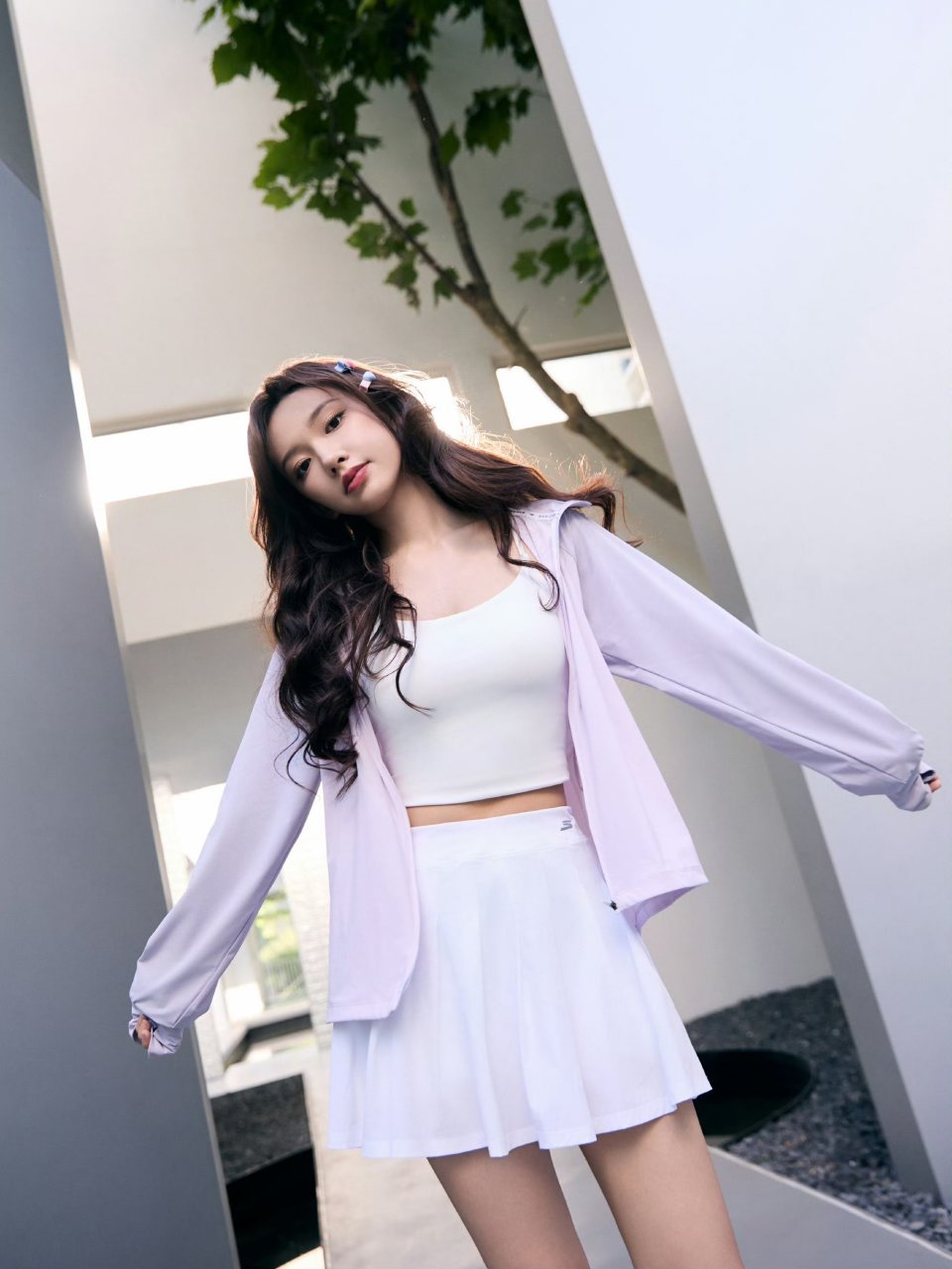 程潇夏日穿搭,青春又活力.