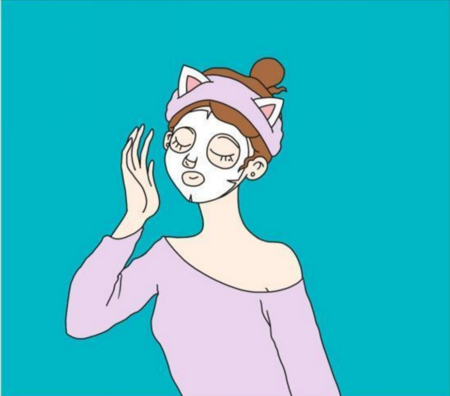 妈妈对小明说:小明快去开门,妈妈贴着面膜见不得人