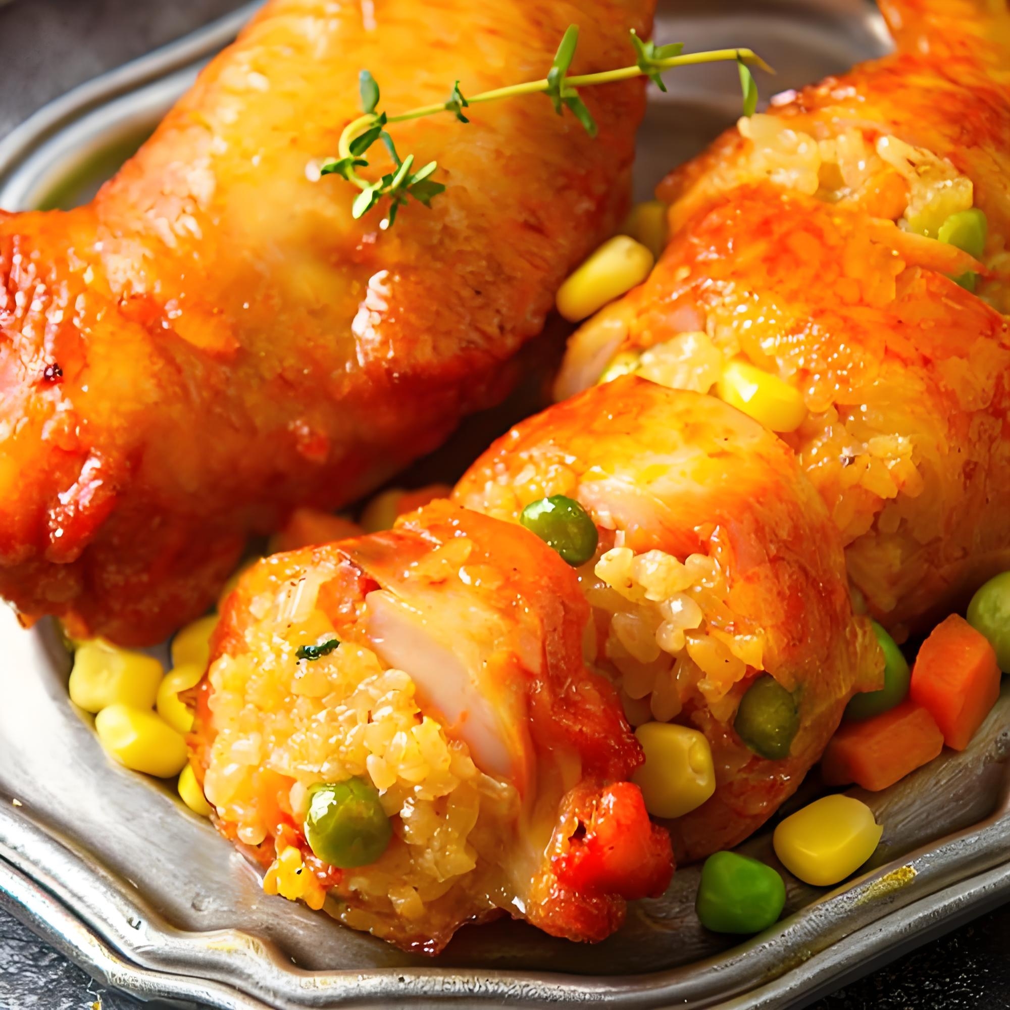 鸡翅包饭做法 鸡翅包饭是一道美味的小吃,以下是一种常见的做法:   1.