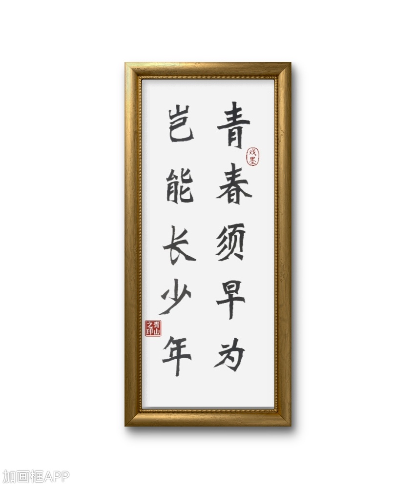 :青春须早为,岂能长少年