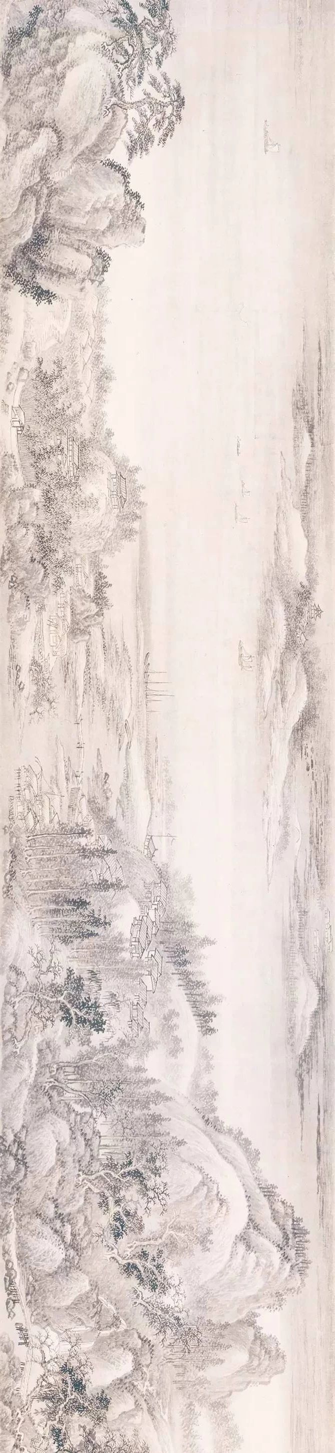 清  王翚《重江叠嶂图》 纸本淡设色,51.1x1875.