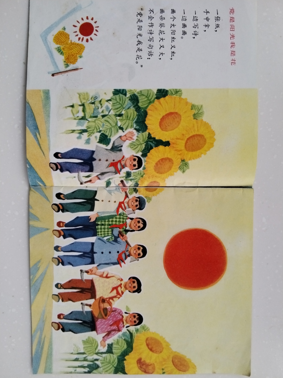 经典小人书,红色少年《党是阳光我是花》.