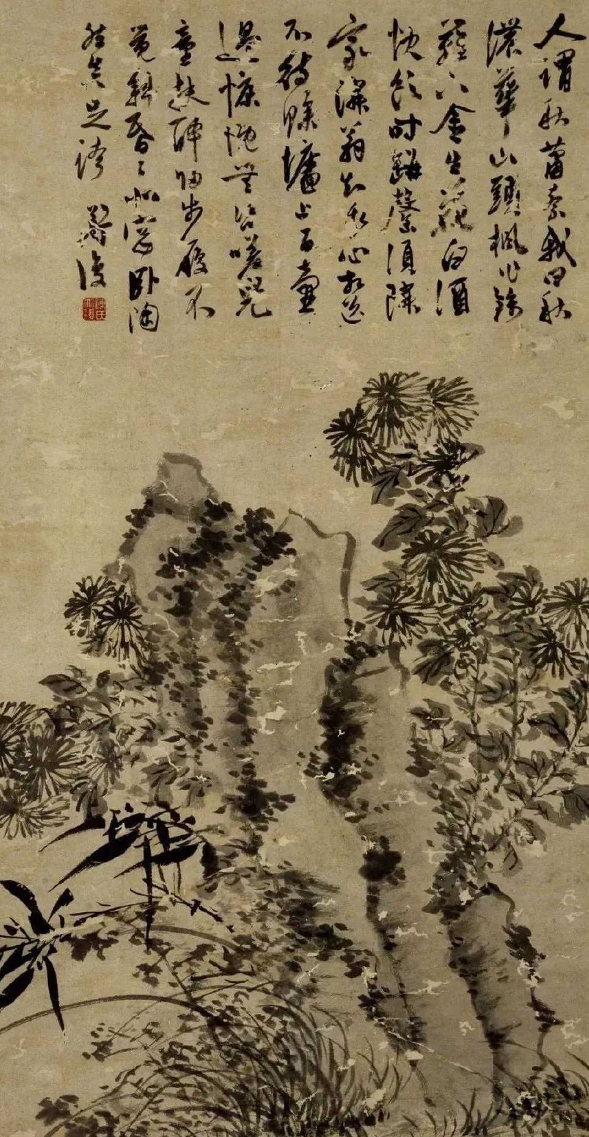 陈道复在绘画史上创大写意画法,与徐渭并称为"白阳青藤"