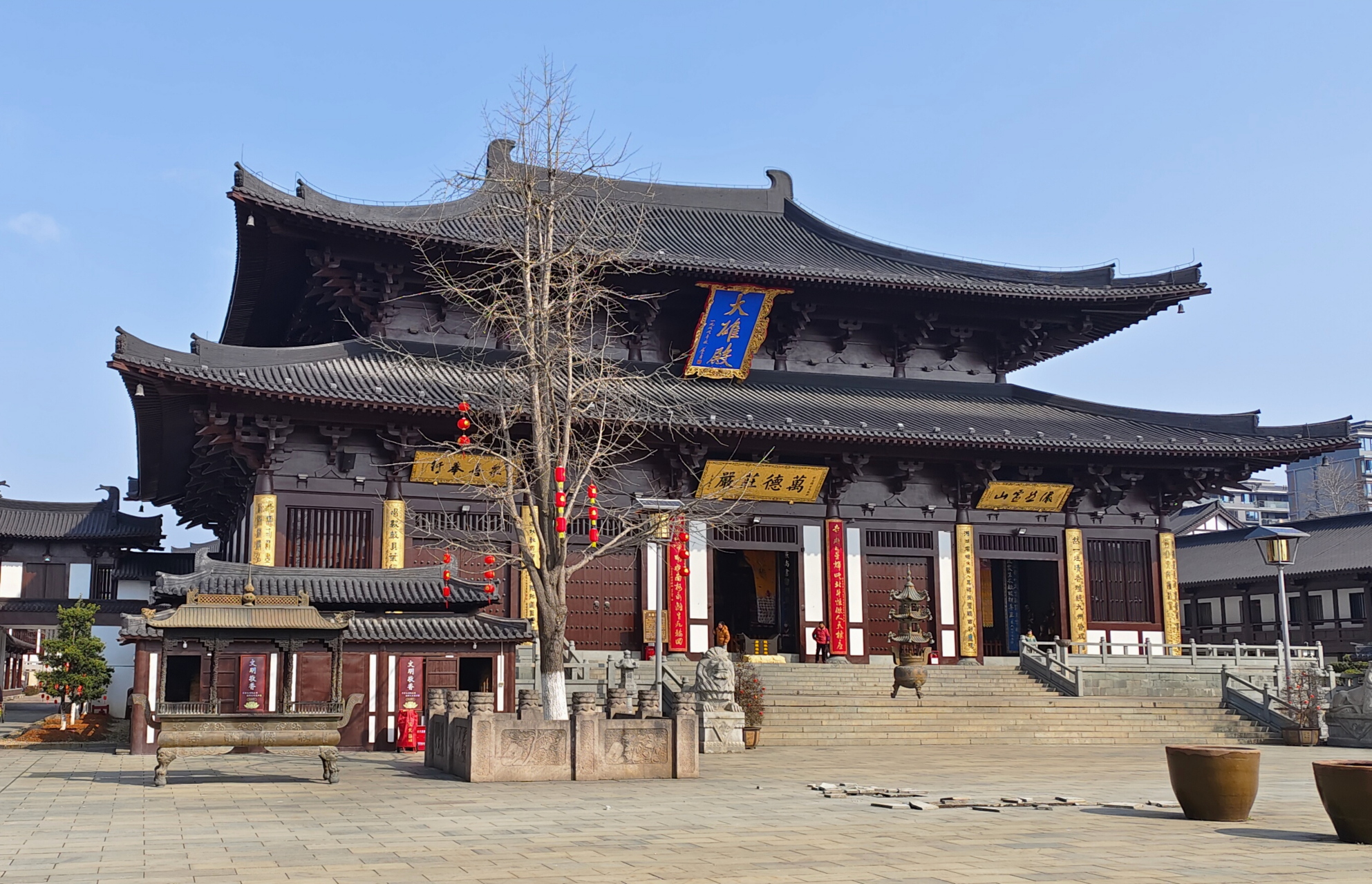 我的旅行日记# 小眼睛看大世界#嘉兴精严讲寺