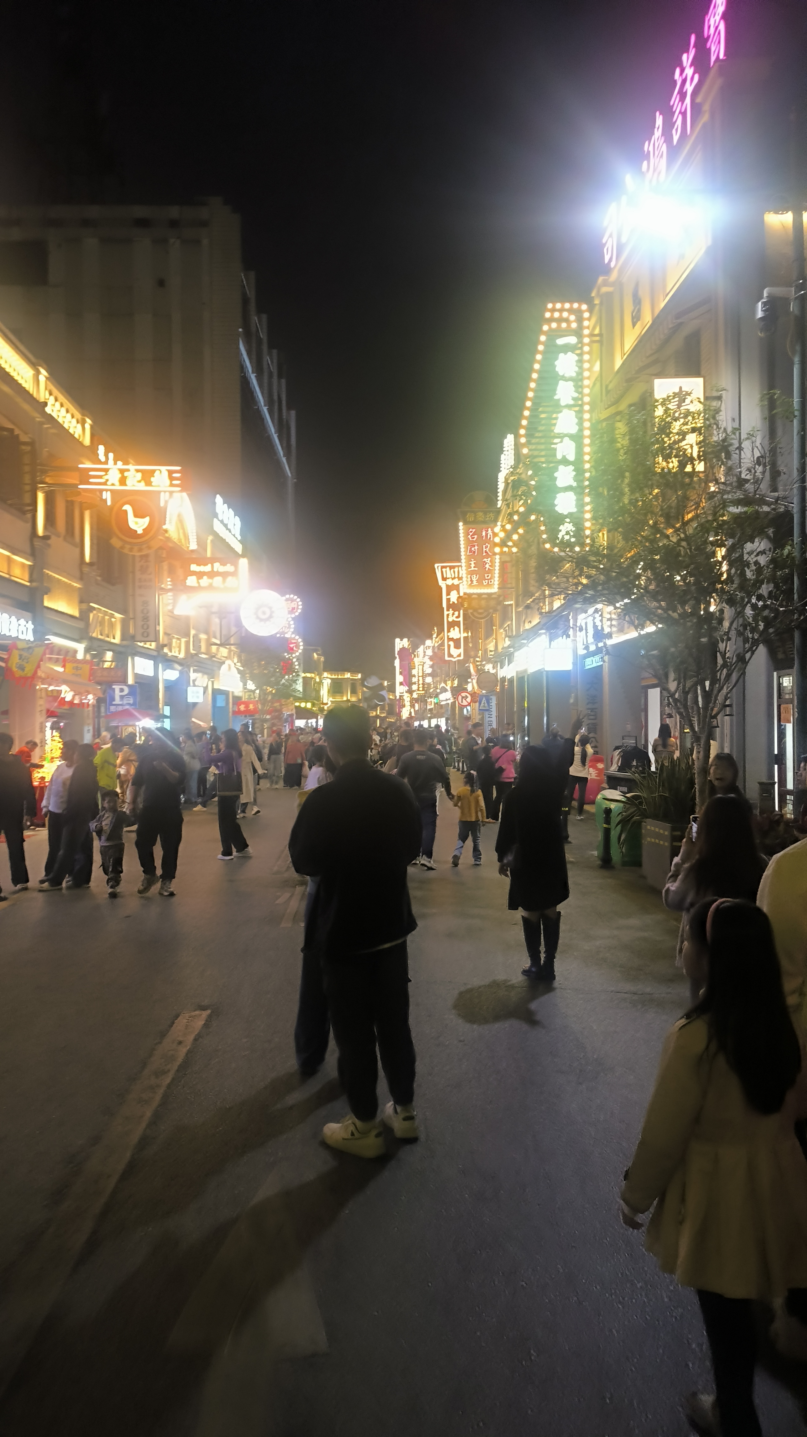 冬天夜晚街景图片图片