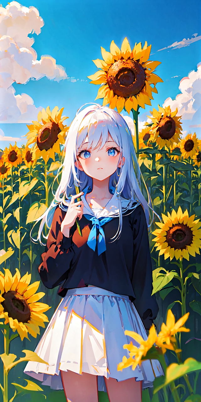 向日葵花海,很治愈,舒适.